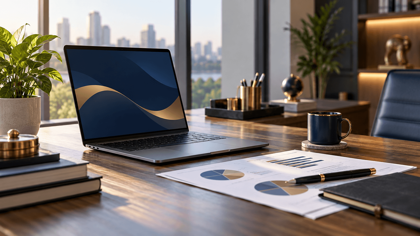 Desk prepared for a professional consultation